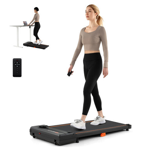 2.5HP Under Desk Treadmill with Remote Control for Home Office-Black LuxuryLifeWay Online Store