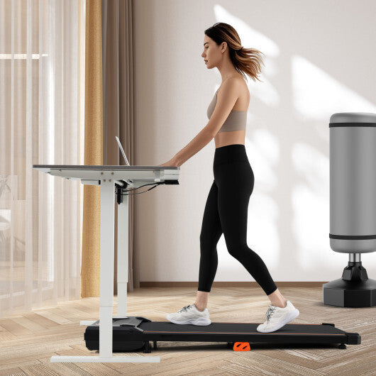 2.5HP Under Desk Treadmill with Remote Control for Home Office-Black LuxuryLifeWay Online Store