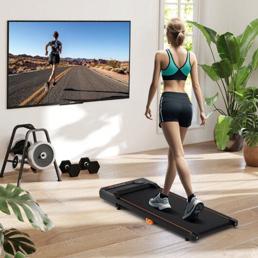 2.5HP Under Desk Treadmill with Remote Control for Home Office-Black LuxuryLifeWay Online Store