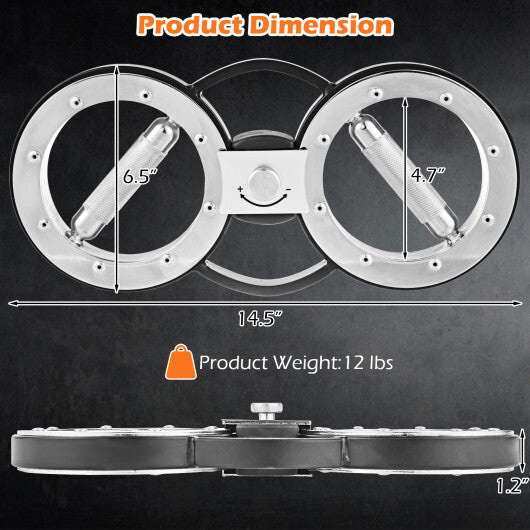 12 LBS Burn Machine Arm Workout Equipment with Adjustable Resistance