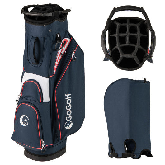 Golf Cart Bag Lightweight Portable Golf Club Organizer Bag-Gray LuxuryLifeWay Online Store