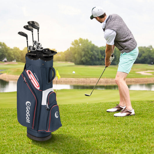 Golf Cart Bag Lightweight Portable Golf Club Organizer Bag-Gray LuxuryLifeWay Online Store