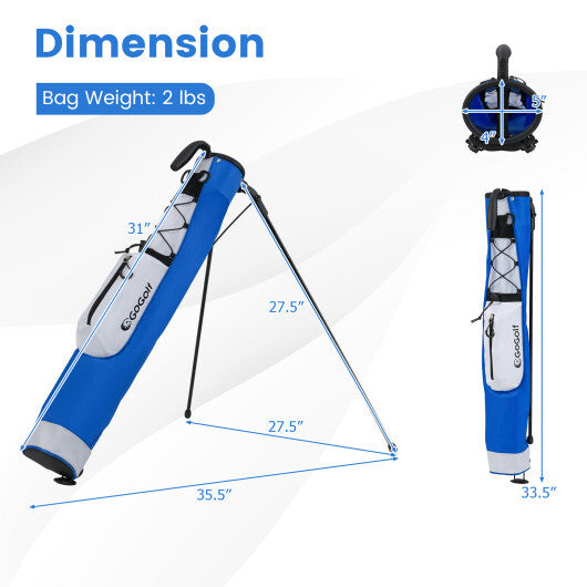 Golf Stand Bag Lightweight Golf Bag for The Driving Range-White LuxuryLifeWay Online Store