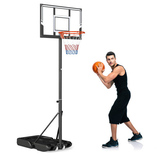 3.3-10 Feet Portable Basketball Hoop Adjustable with Base and Wheels LuxuryLifeWay Online Store