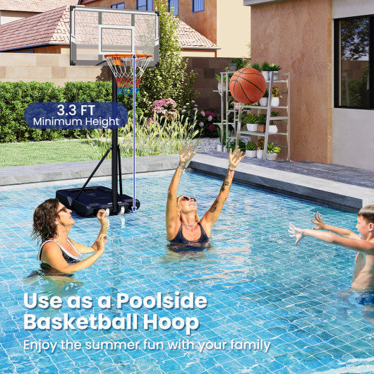 3.3-10 Feet Portable Basketball Hoop Adjustable with Base and Wheels LuxuryLifeWay Online Store