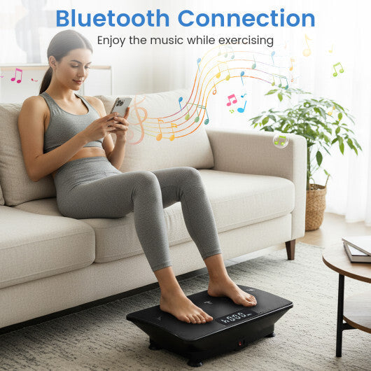 Vibration Plate Exercise Machine with Gravity Sensor for Home-Black LuxuryLifeWay Online Store