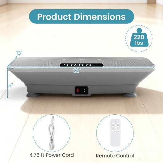 Vibration Plate Exercise Machine with Gravity Sensor for Home-Black LuxuryLifeWay Online Store