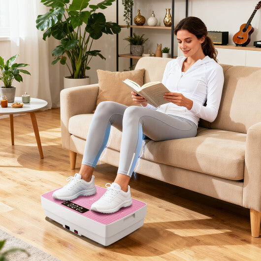 Vibration Plate Exercise Machine with Gravity Sensor and Remote Control for Home Gym-Gray LuxuryLifeWay Online Store