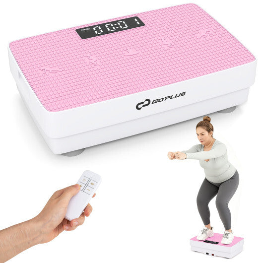 Vibration Plate Exercise Machine with Gravity Sensor and Remote Control for Home Gym-Gray LuxuryLifeWay Online Store