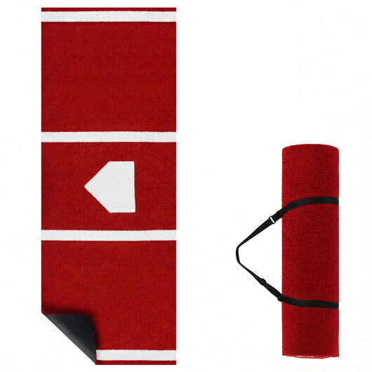 Softball Pitching Mat 10 x 3 Feet Softball Training Aid-Red LuxuryLifeWay Online Store