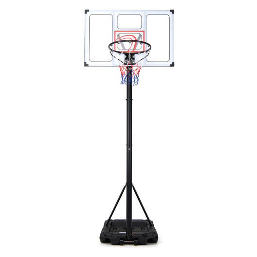 4.1-10 Feet Portable Basketball Hoop 18-Level Adjustable with Heavy Duty Fillable Base LuxuryLifeWay Online Store