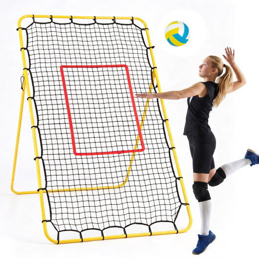 Volleyball Rebounder Net with 4 Adjustable Angles for Bumping and Spiking LuxuryLifeWay Online Store