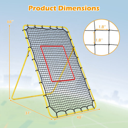 Volleyball Rebounder Net with 4 Adjustable Angles for Bumping and Spiking LuxuryLifeWay Online Store
