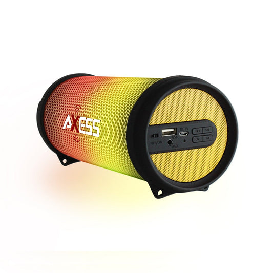 Axess HIFI Bluetooth Media Speaker with Colorful RGB Lights in Yellow LuxuryLifeWay Online Store