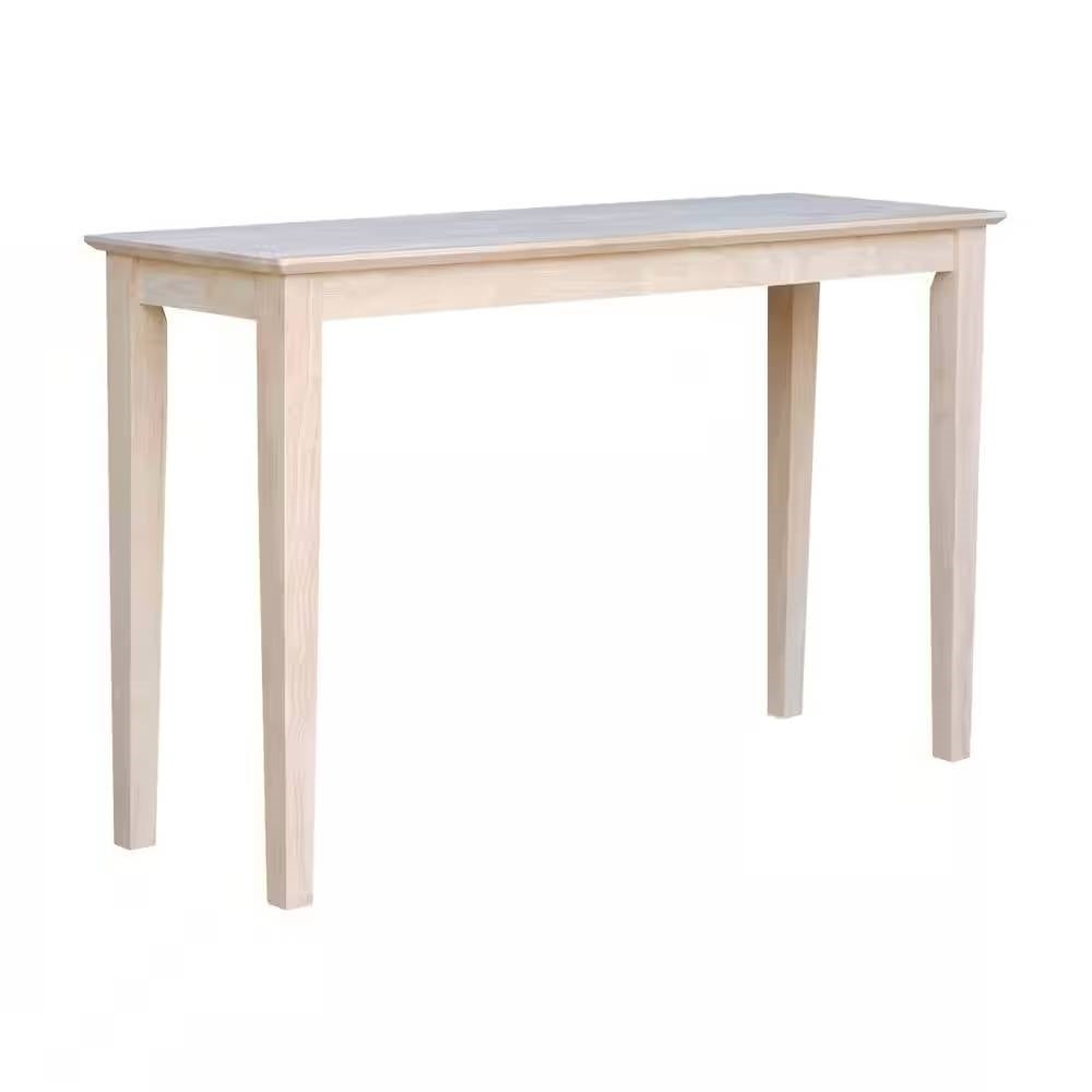 Unfinished Solid Wood 4-ft. Farmhouse Console Sofa Table LuxuryLifeWay Online Store