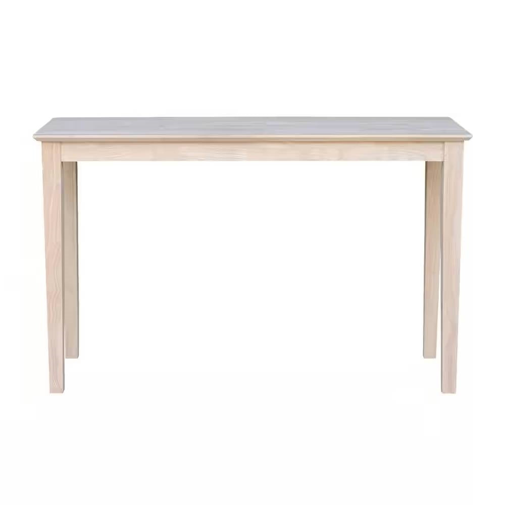 Unfinished Solid Wood 4-ft. Farmhouse Console Sofa Table LuxuryLifeWay Online Store