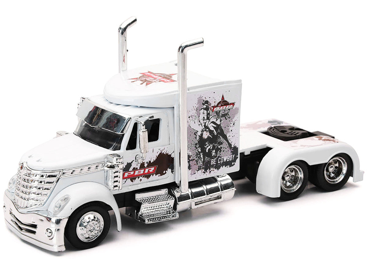 International Lonestar Truck Tractor White "PBR Professional Bull Riders" 1/43 Diecast Model by New Ray LuxuryLifeWay Online Store