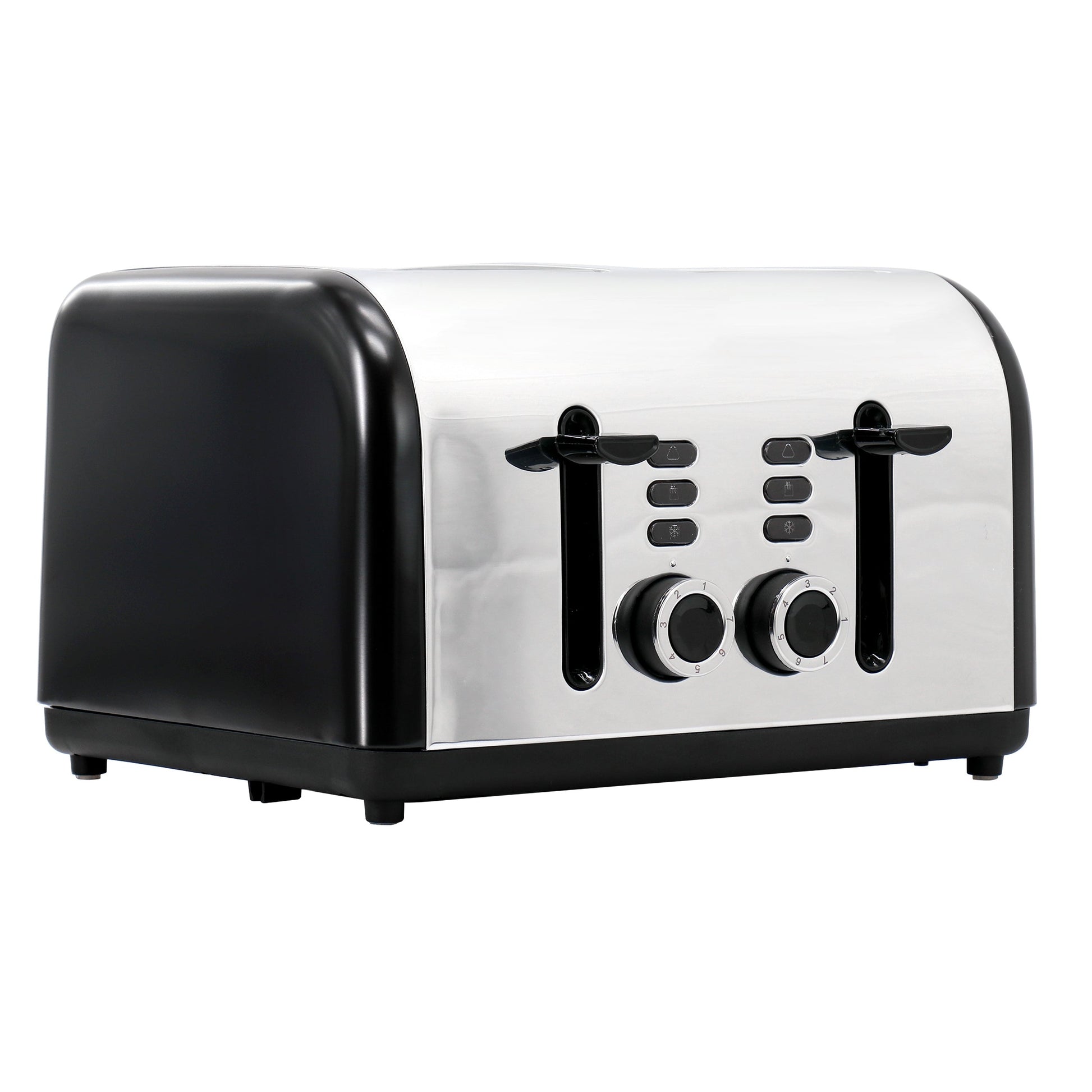 Redmond 4-Slice Wide Slot 1400W Stainless Steel Toaster in Black LuxuryLifeWay Online Store