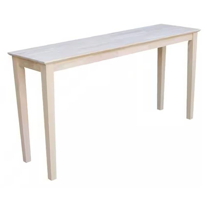 Unfinished Solid Wood 5-ft. Farmhouse Console Sofa Table LuxuryLifeWay Online Store