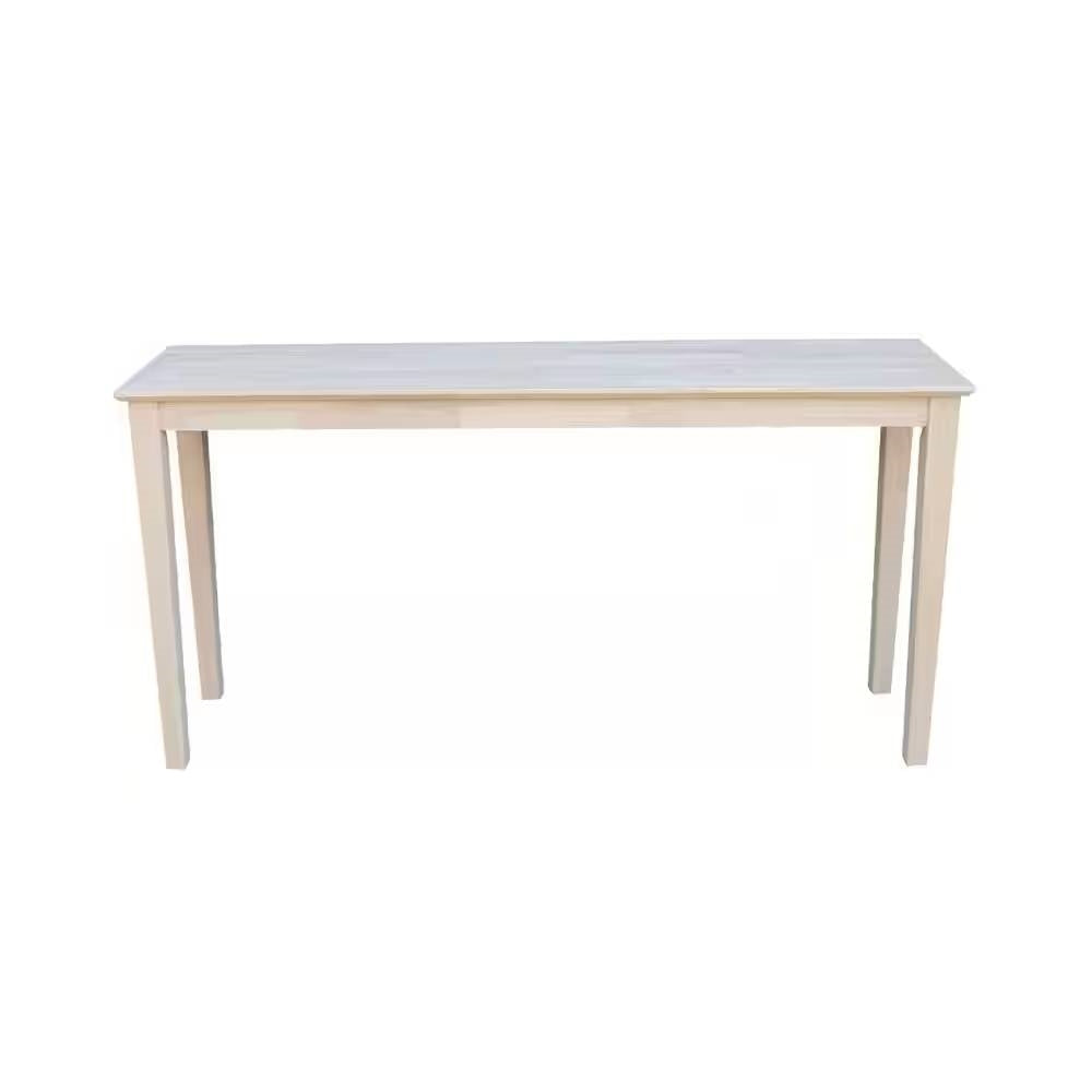 Unfinished Solid Wood 5-ft. Farmhouse Console Sofa Table LuxuryLifeWay Online Store