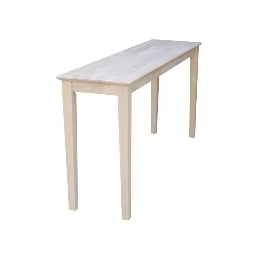Unfinished Solid Wood 5-ft. Farmhouse Console Sofa Table LuxuryLifeWay Online Store