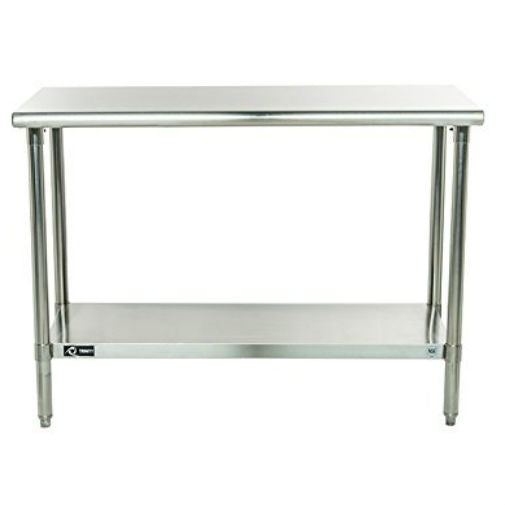Stainless Steel Top Food Safe Prep Table Utility Work Bench with Bottom Shelf LuxuryLifeWay Online Store