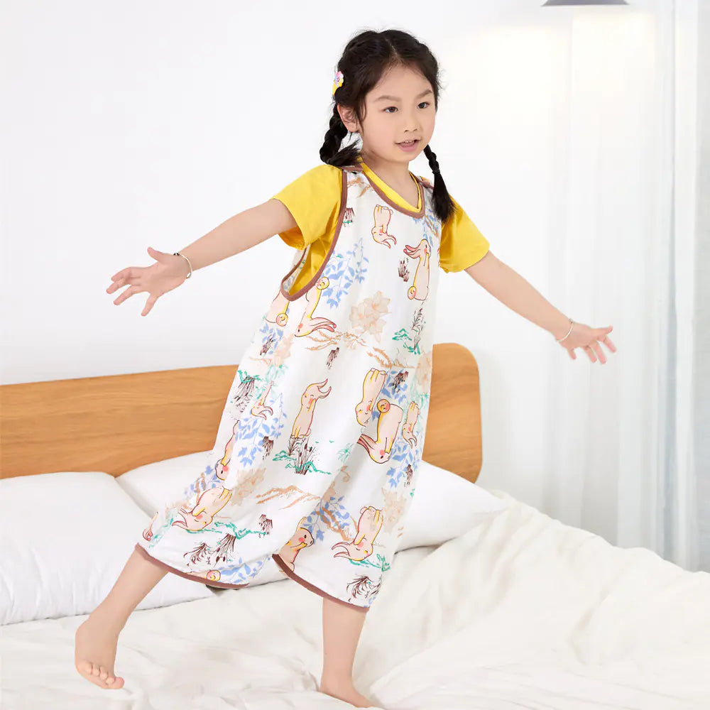Bamboo Fiber Antibacterial Children's Sleeping Bag Vest Pi-Mart