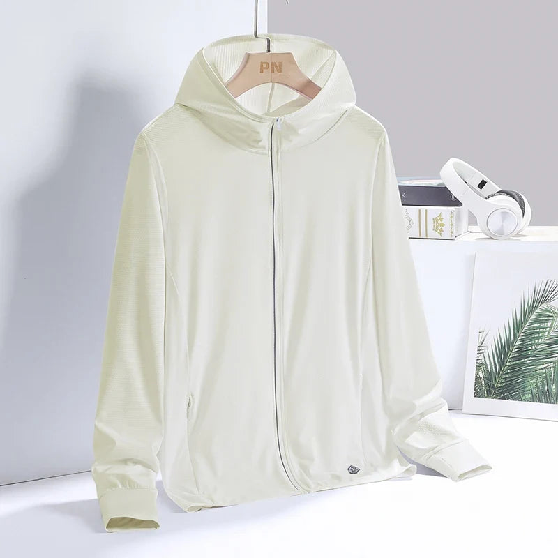 YJKVUR Unisex Summer New UPF 50+ UV Sun Protection Hoodie Jacket Men Women Lightweight Hiking Outdoor Long Sleeve Sun Shirt Coat LadyShow.Store