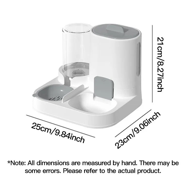 Automatic Gravity Cat Water Dispenser Feeder Spill-Proof Large Capacity One-Piece Design Pet Supplies Pi-Mart