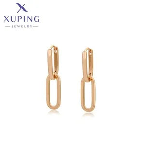 Xuping Jewelry Charm Square Shaped Luxury Exquisite Gold Color Plated Crystal Earring for Women Gift A00606258 Pi-Mart