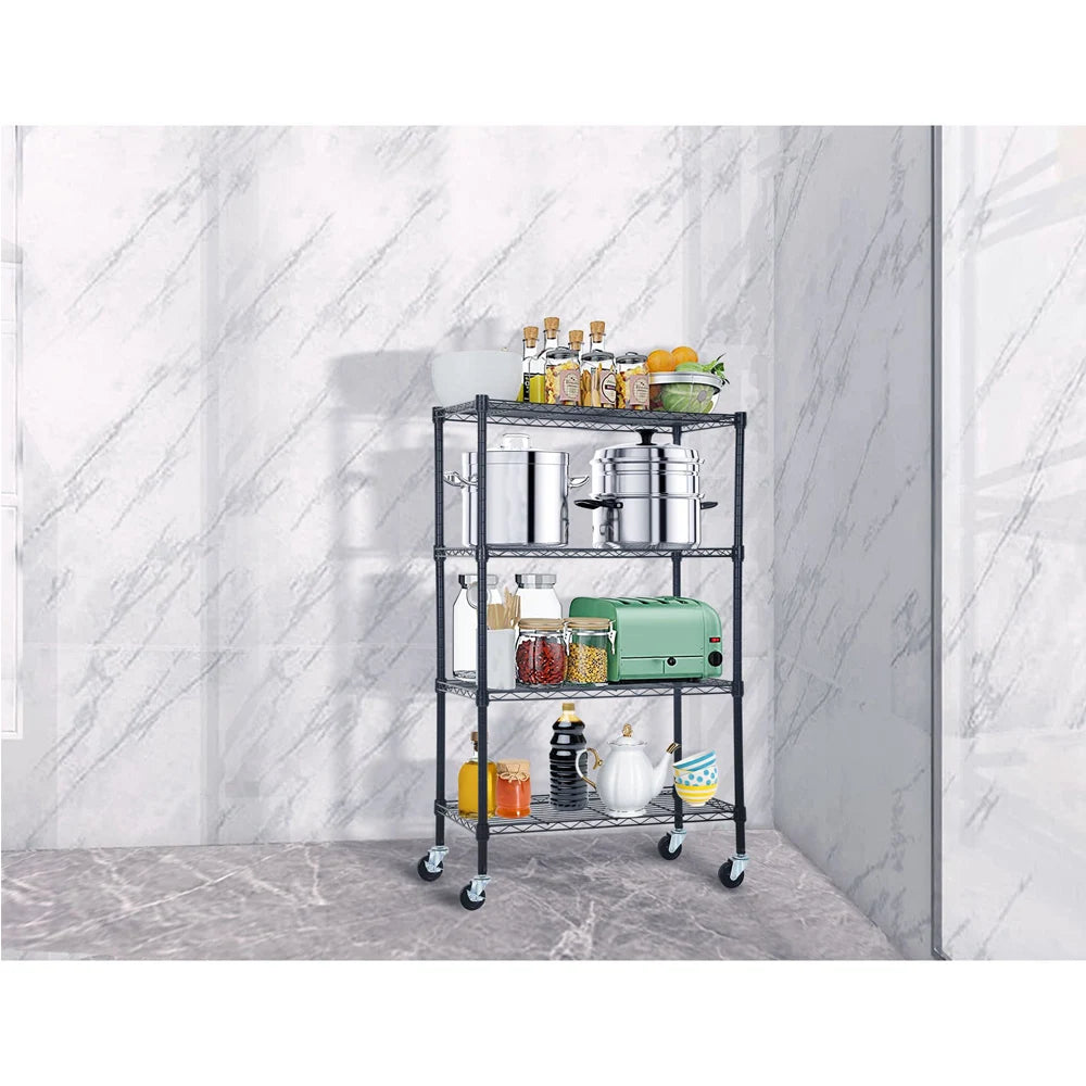 Industrial Warehouse Eco-Friendly Adjustable Large Capacity Metal Mobile Storage Wire Racks Shelving Storage Units Pi-Mart