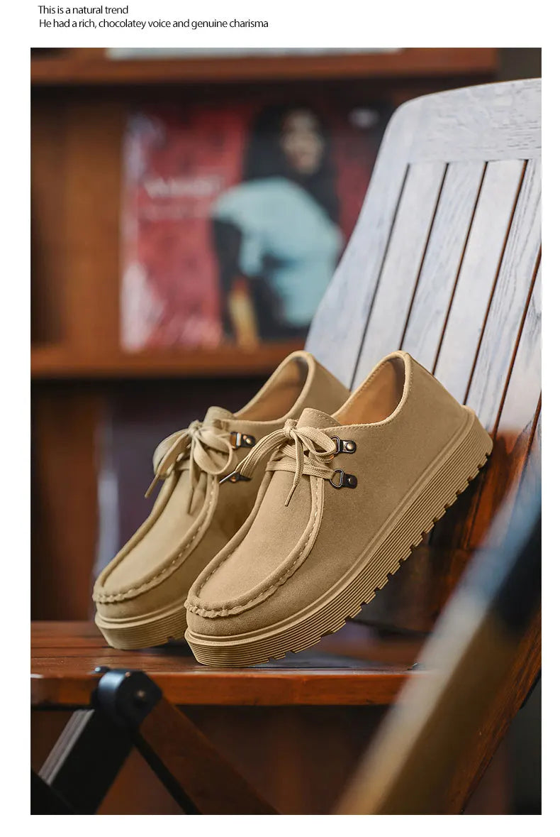 Men Thick Soled Sneakers Fashion Spring/Autumn Soft Board Shoes Personalized Trend Versatile Multi Functional Men Casual Shoes Pi-Mart