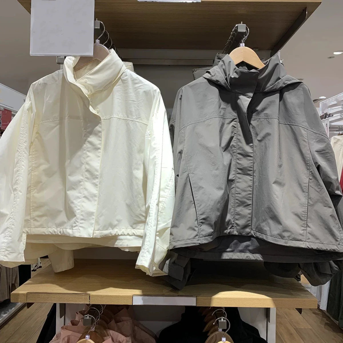 2026 Autumn Women Windproof Jacket Coat Fashion Hooded Stand Collar Thin Jacket Femme Casaco Abrigo Streetwear LadyShow.Store