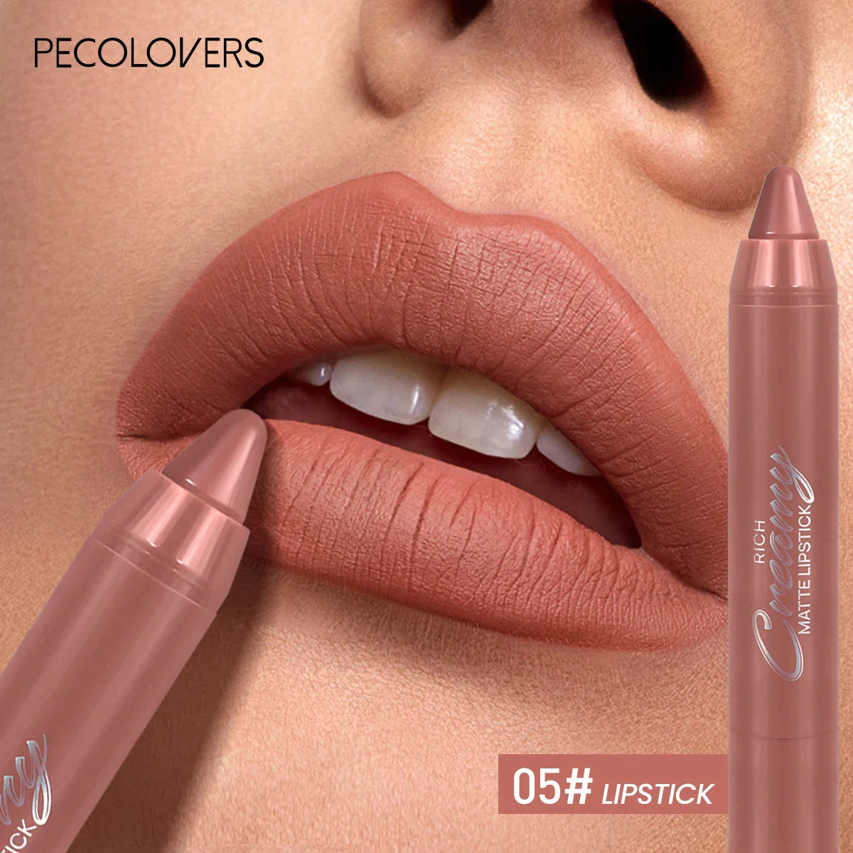 Multiple Colors Matte Lip Liner, Use As Lip Liner and Lipstick, Easy To Accurately Apply, Waterproof Long-lasting Non-stick LadyShow.Store