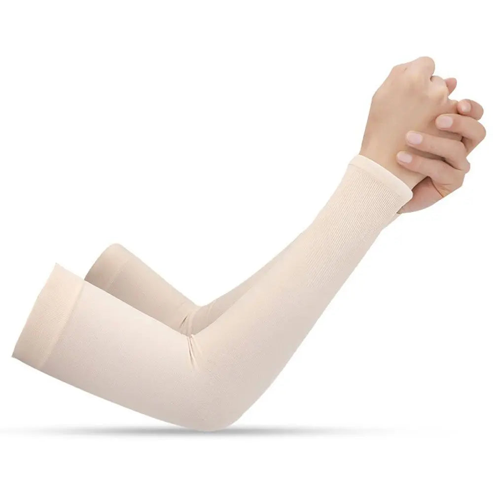 2Pcs Arm Sleeves Warmers Sports Sleeve Sun UV Protection Hand Cover Cooling Warmer Running Fishing Cycling Pi-Mart