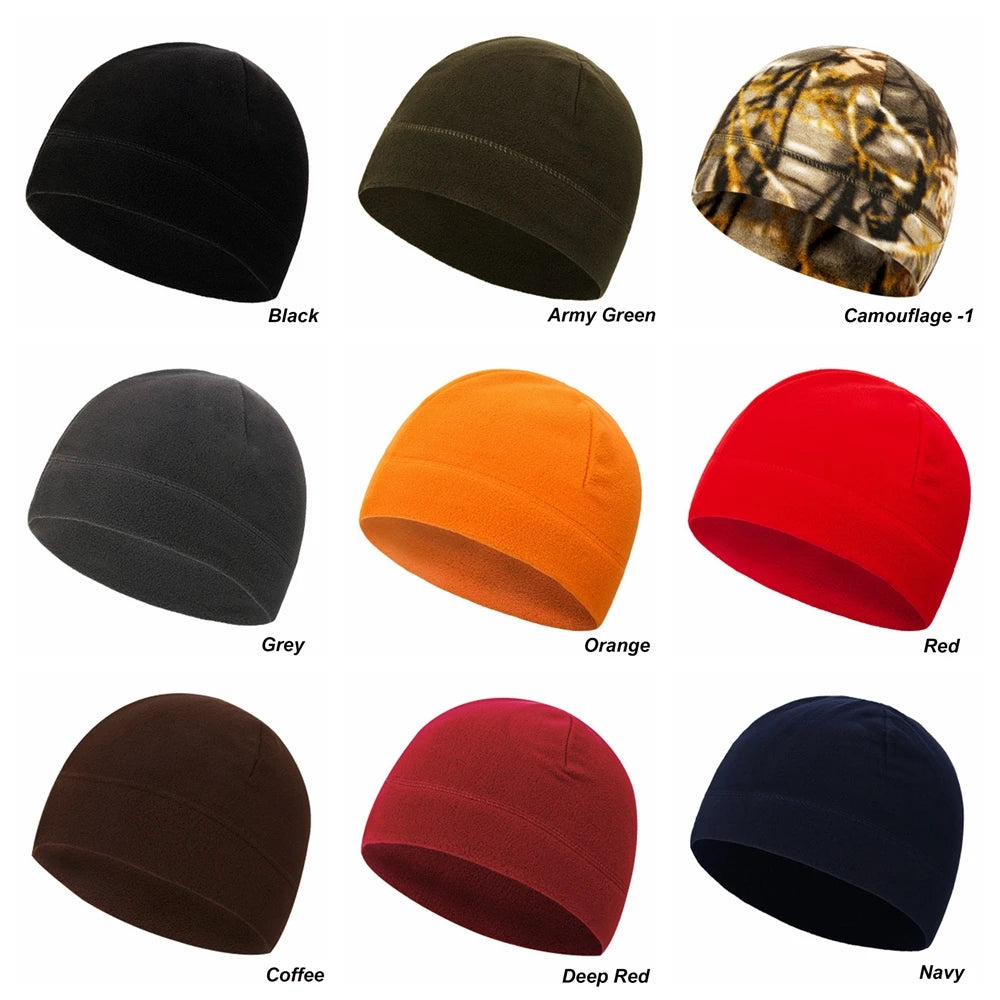 Outdoor Fleece Sports Hat Fishing Cycling Hunting Military Tactical Men Women Warm Windproof Winter Camping Hiking Caps Pi-Mart