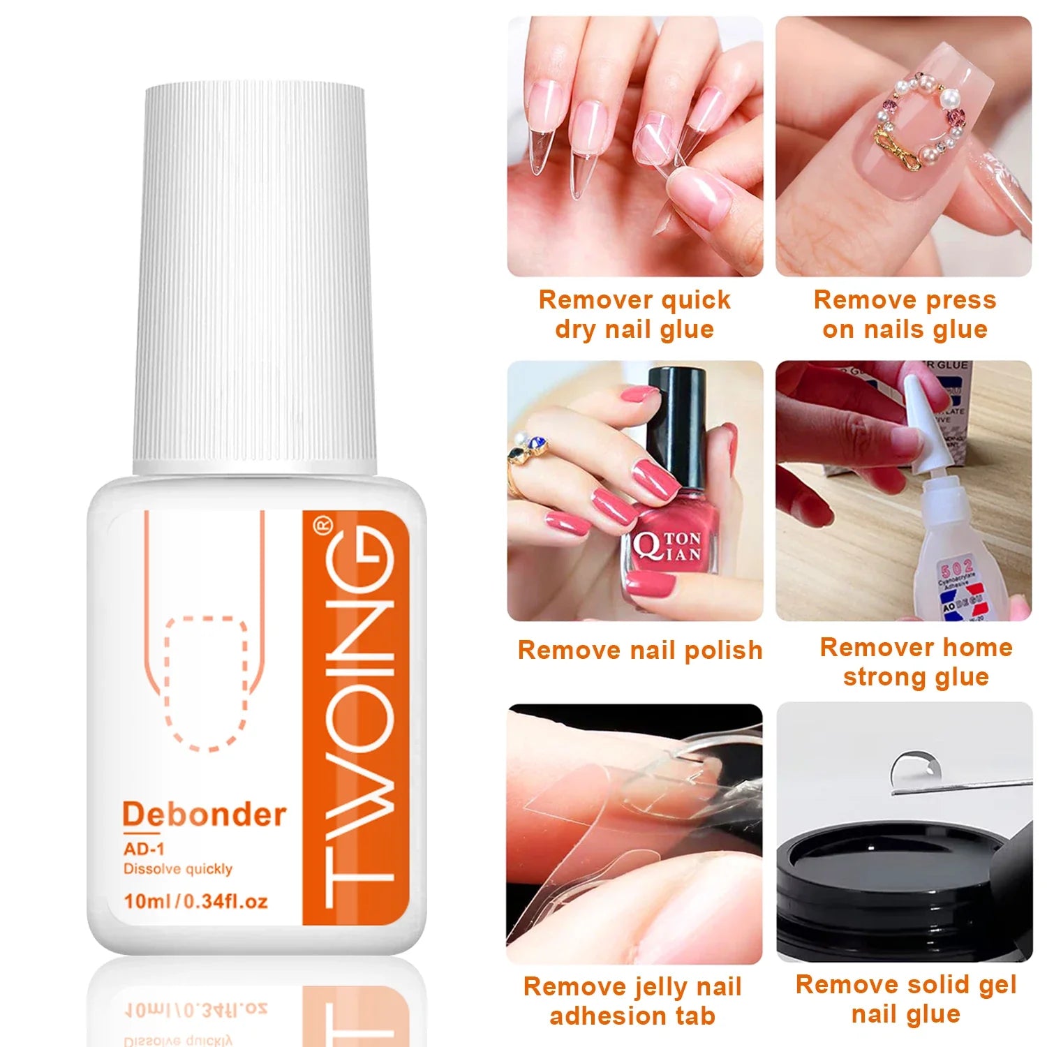 7g Super Strong Nail Glue For False Nail Tips, Acrylic Nails,Press On Nails,Fake Nails Art Decoration Lasting Adhesion Tri Light Beauty
