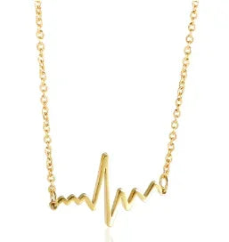 Square Pendants Delicate Stainless Steel Chain Pendant Necklace For Women Necklace Pi-Mart