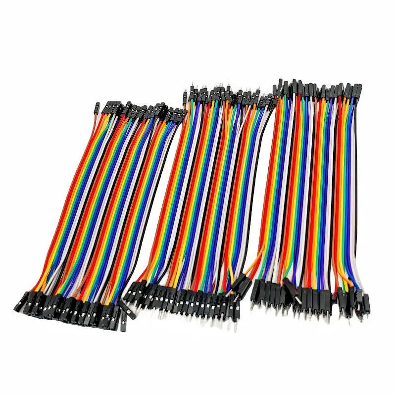 40-120pcs Dupont Line 10CM 20CM 30CM 40Pin Male to Male + Male to Female Female to Female Jumper Wire Dupont Cable for  DIY KIT Pi-Mart