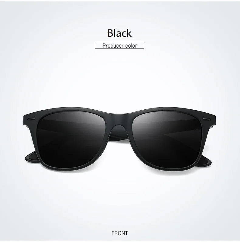 1-2-3PCS Fashion Vintage Square Unisex Driving Fishing Sunglasses Men Women Luxury Brand Designer Sun Glasses Anti-Glare Eyewear Pi-Mart