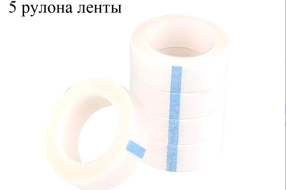 2/3/5 /6Rolls Lint Free Under Eye Pads Breathable Insulating Tape for Eyelash Extension  Non-woven Tape Paper Eyelash Patch LadyShow.Store
