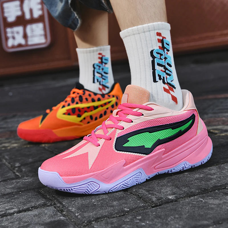 Men's Athletic Basketball Sneakers Breathable Cushioning Non-Slip Wearable Gym Training Running Shoes for Men And Women Pi-Mart