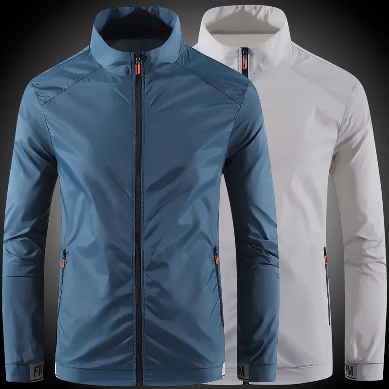 Men's sun protection clothes for summer ultra-thin breathable ice silk trendy fashion UV resistant air conditioning jacket jacke LadyShow.Store