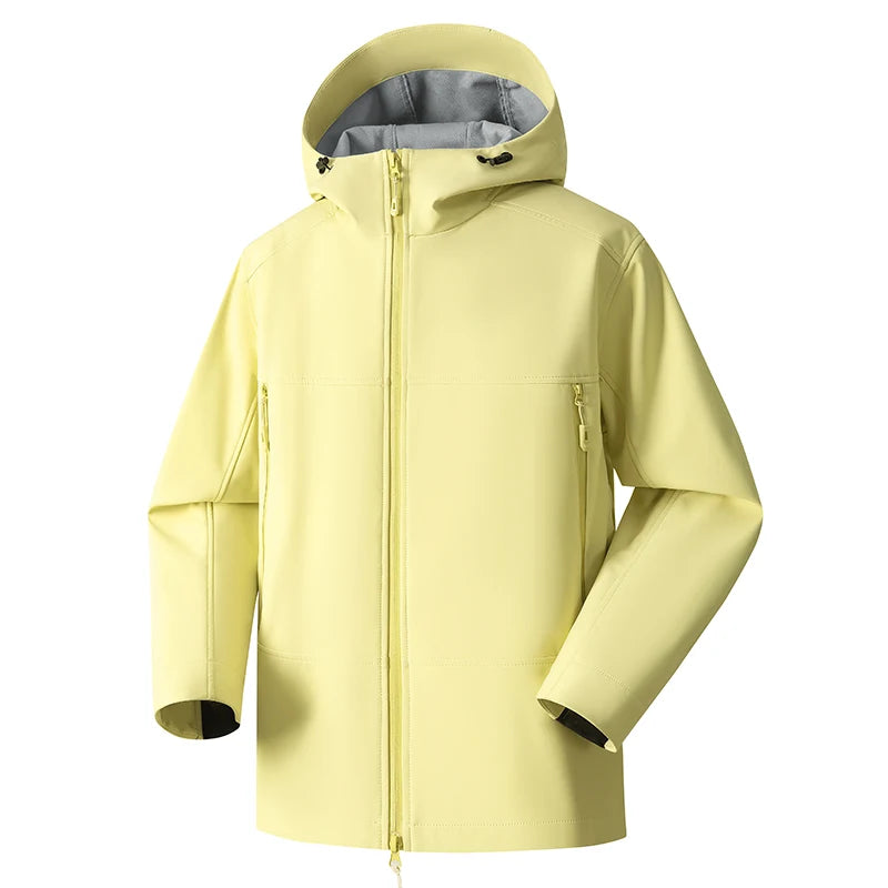 Unisex Waterproof Windproof Hooded Jacket Multi Color Outdoor Hiking Coat Pi-Mart