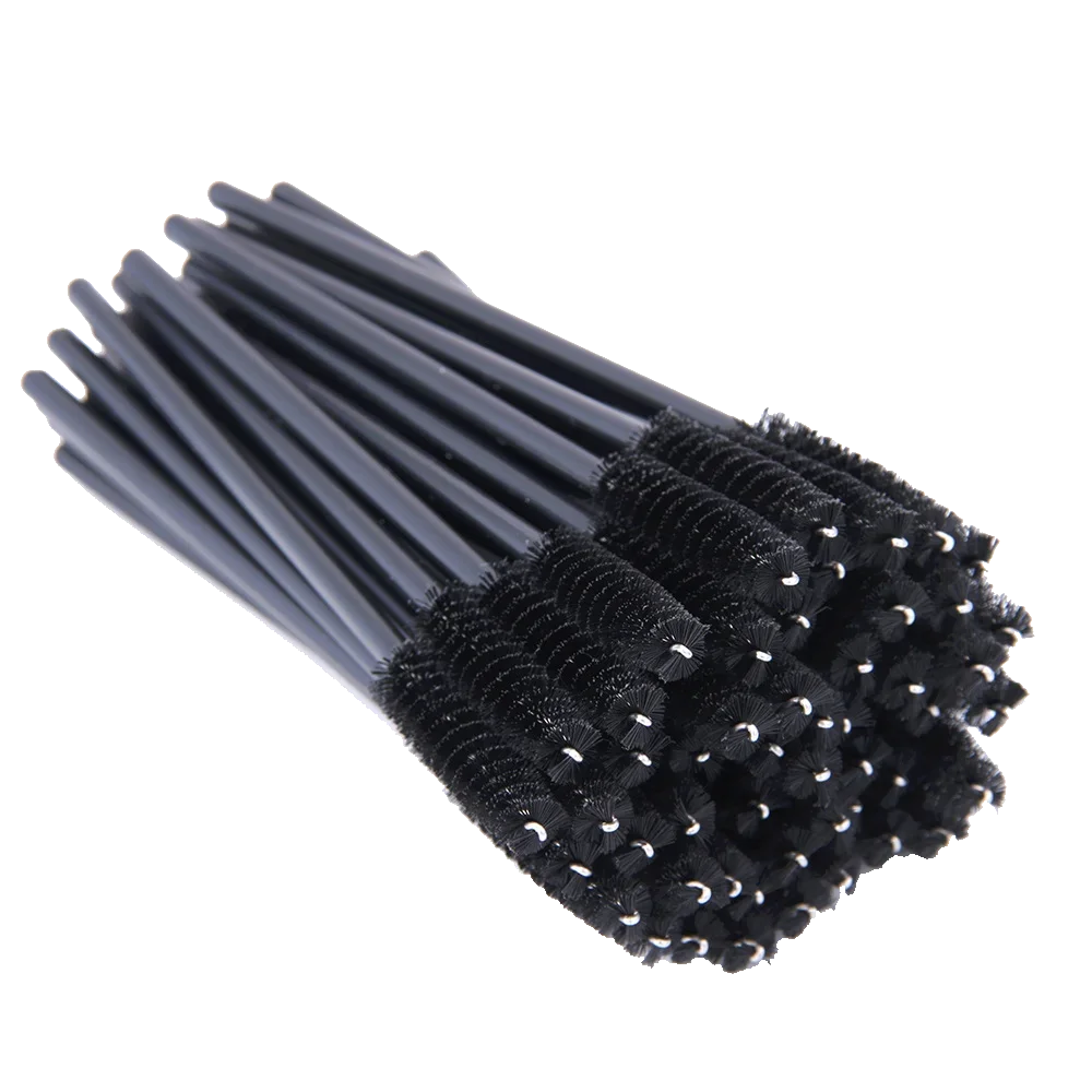 5/50Pcs Black Lashes Brush Cosmetics False Eyelashes Supplies Reusable Makeup Brushes Eyebrow Brush Mascara Wands Make Up Tools Pi-Mart