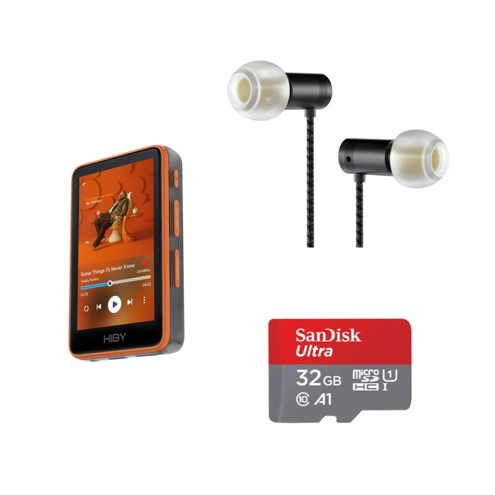 HiBy R1 HiFi Audio Music Player MP3 USB DAC WiFi Bluetooth 5.1 DSD256 PCM384kHz/32bit X1600E CS43131 MSEB Web Radio 3.5mm Output Pi-Mart