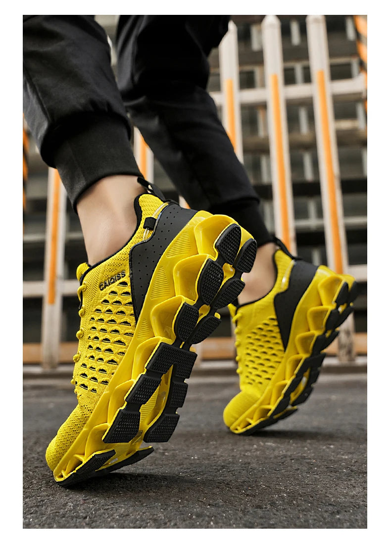 Casual Sneakers Mens Shock-absorb Running Shoes Lightweight Breathable Sports Shoes for Men 2026 New Trendy Gym Trainers for Man Pi-Mart