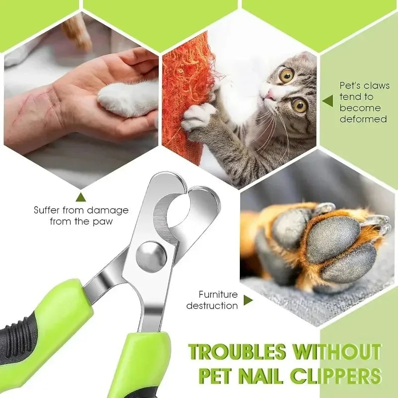 Hot Sale Cat Nail Toe Claw Clippers Trimmer Grooming Tools Animals Pet Supplies Stainless Steel Dog Nail Clipper Scissors Pi-Mart