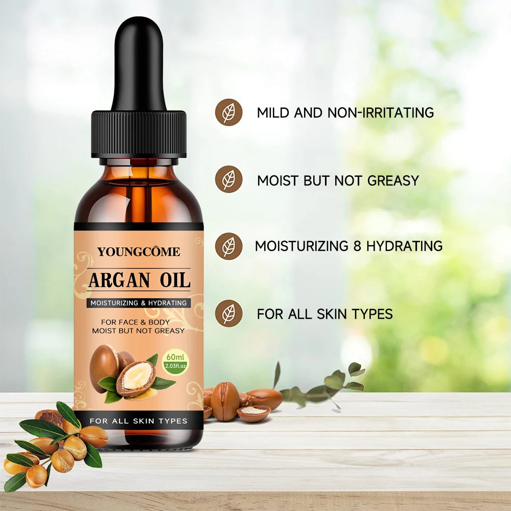 Moroccan Argan Oil Hair Serum Lightweight Hair Oil Mist For Split Ends, Frizzy Hair And Flyaways, Hair Oil Repair- Gloss Shine Pi-Mart