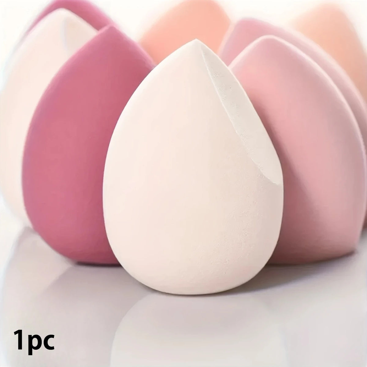 1pc Super Soft Makeup Sponge, Wet and Dry Use, Non-Latex Sponge Powder Puff, Suitable for Liquid Foundation, Cream, Powder Pi-Mart
